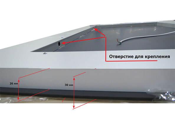 Крепление зеркала с подсветкой SmartWorld на стену фото